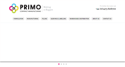 Desktop Screenshot of primo.mfg.co.uk