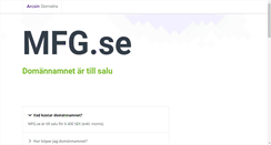Desktop Screenshot of mfg.se